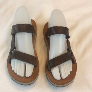 Teva sandals leather slides